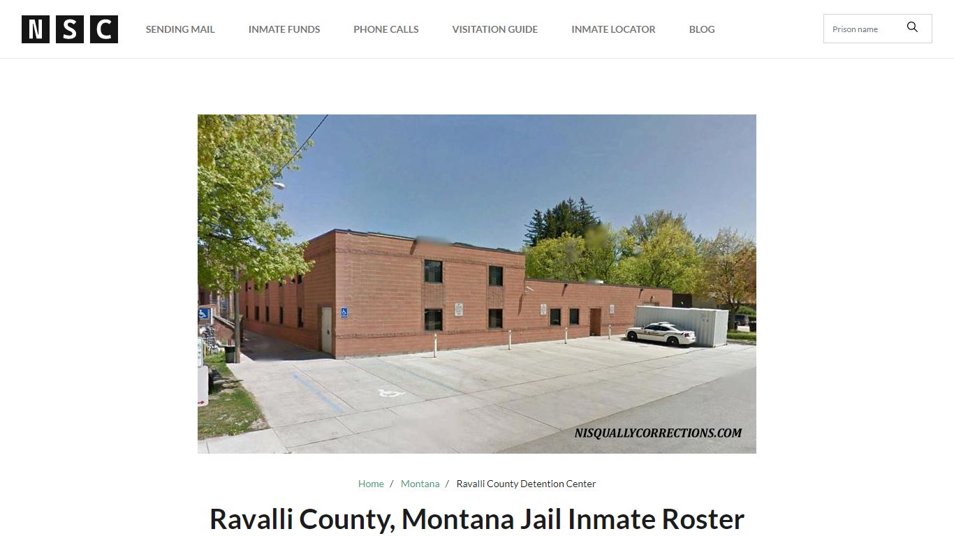 Ravalli County, Montana Jail Inmate Roster